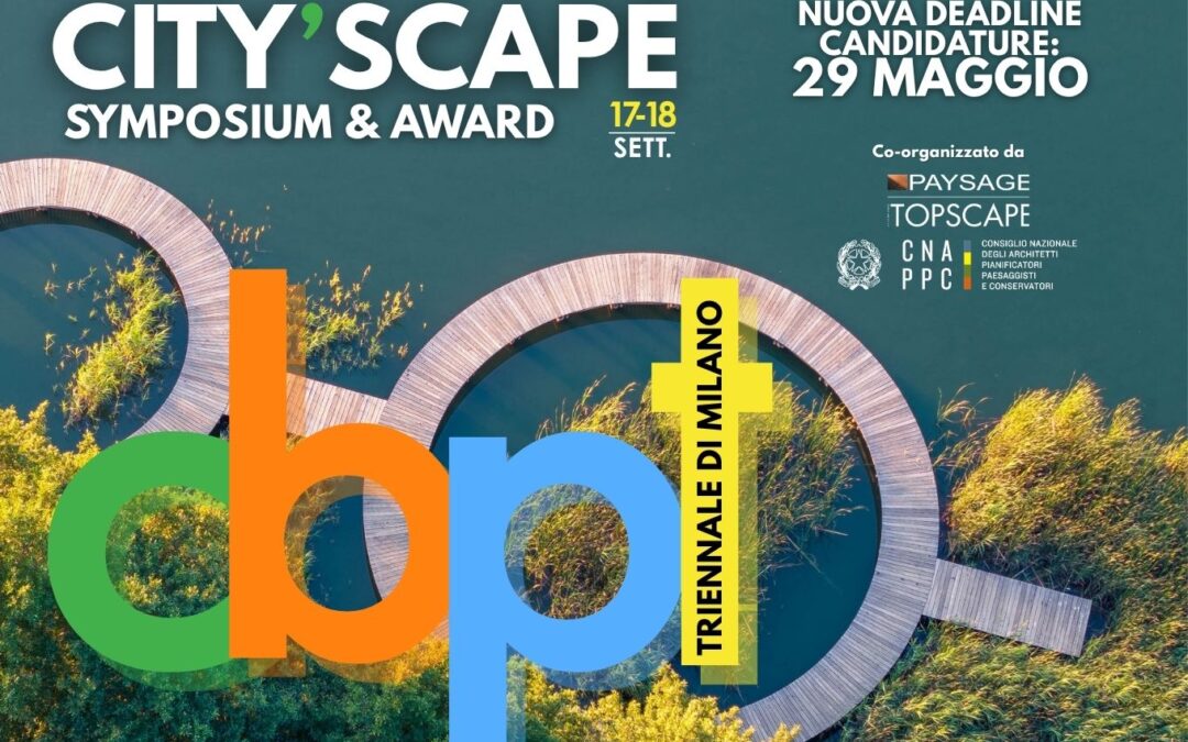 PREMI: POSTICIPATA AL 29 MAGGIO LA SCADENZA DI CITY’SCAPE AWARD 2026